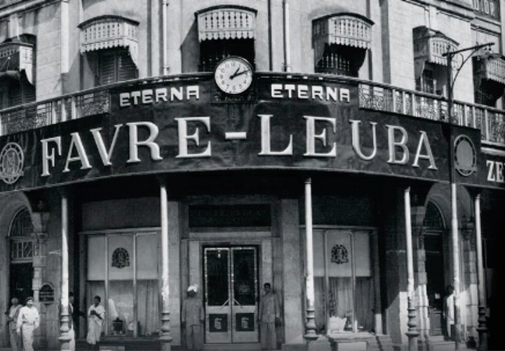 One of the flagship Favre-Leuba showrooms featuring Eterna & Zenith on their signboard