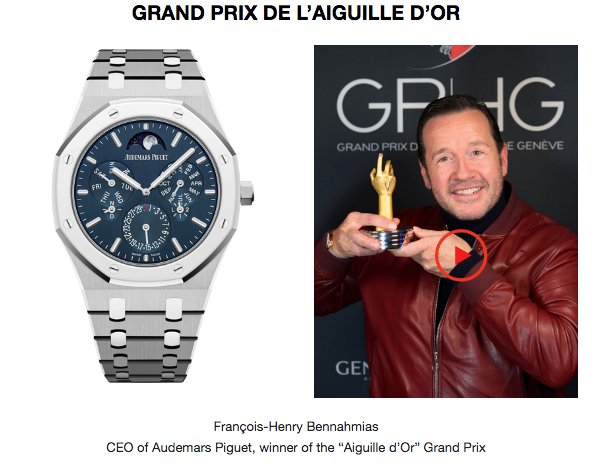 Audemars Piguet Aiguille d Or Grand Prix 2019