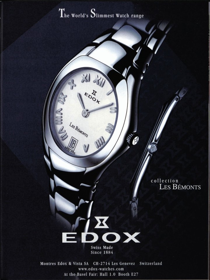 The brand turned a corner in the late 1990s. Above, an advert published in Europa Star in 2002.