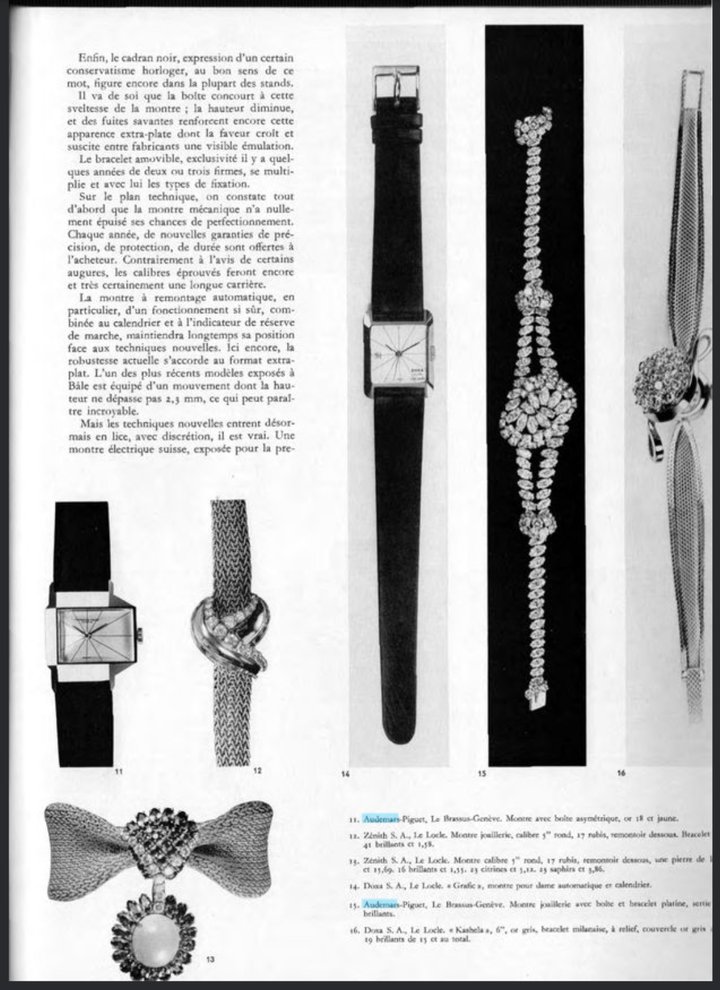 The second model in the programme, [RE]Master02 reinterprets a rare 1960 model with an asymmetrical case, seen here in an issue of “La Suisse Horlogère” (n°11, bottom left).