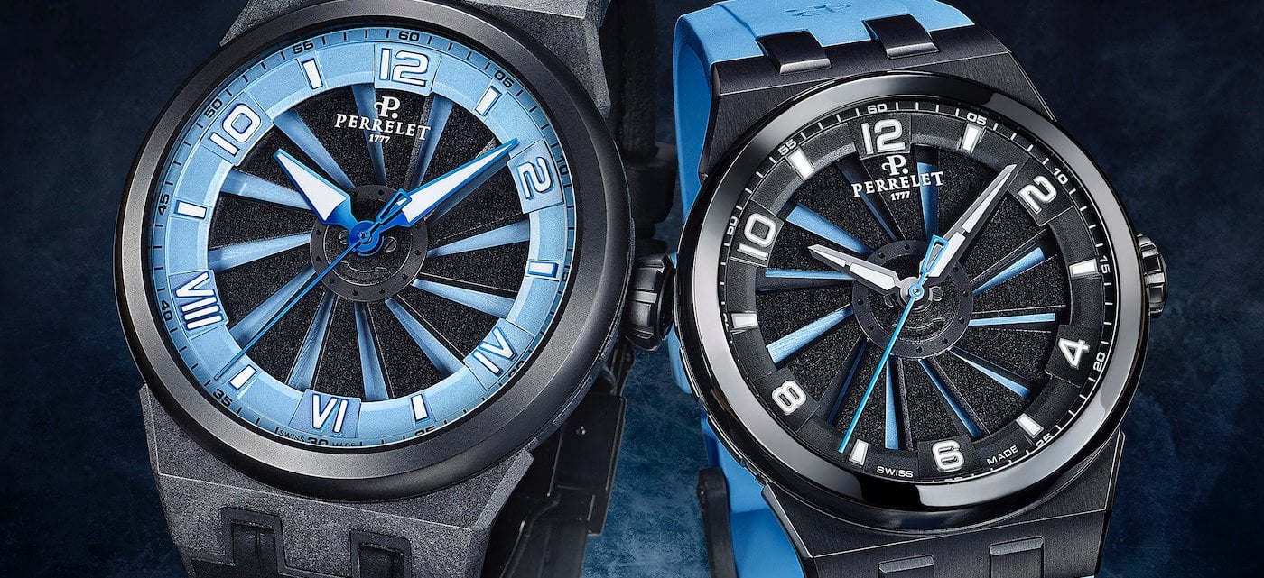 Perrelet welcomes Turbine Ice Blue in carbon and titanium