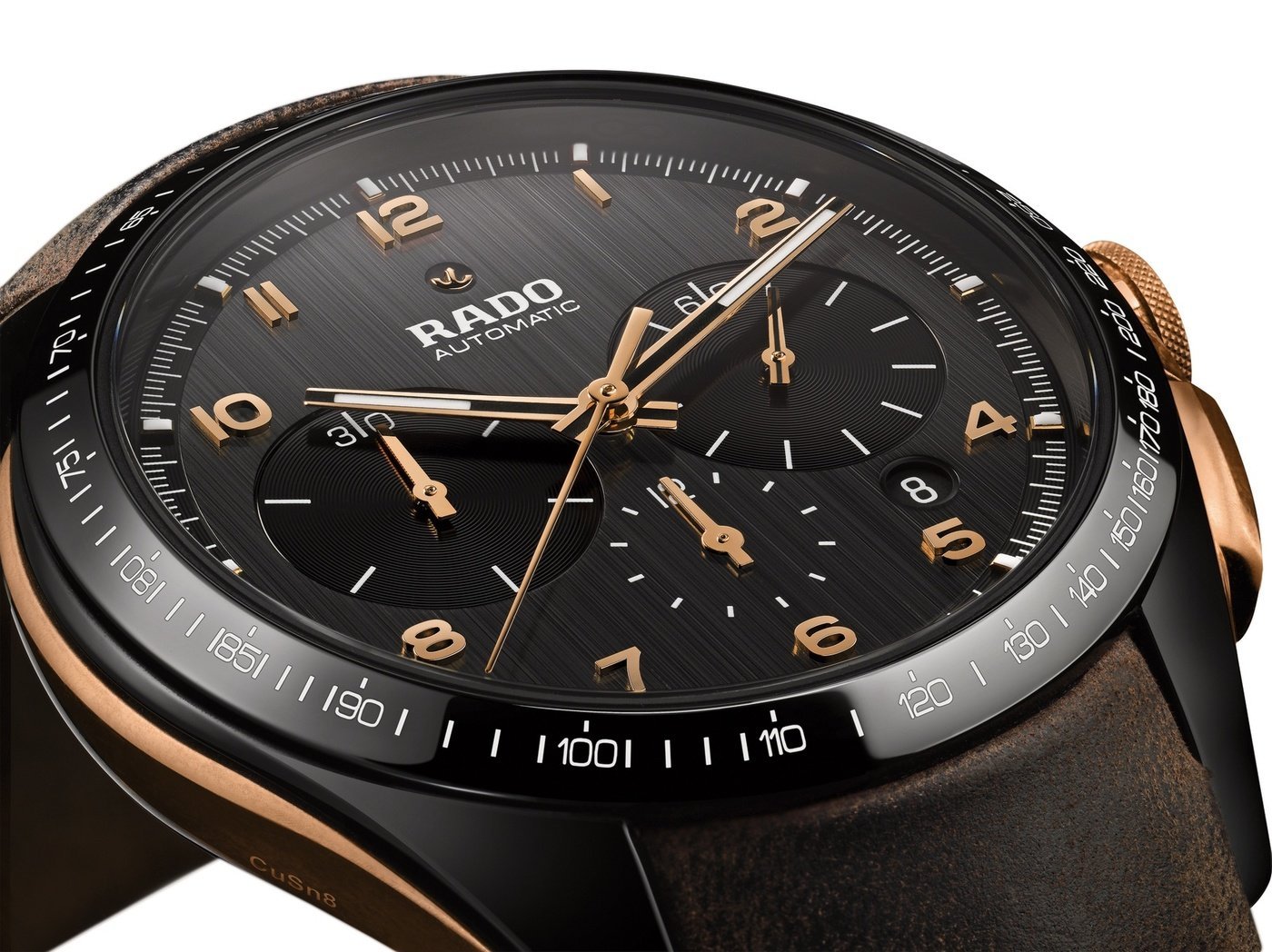 Rado hyperchrome leather discount strap