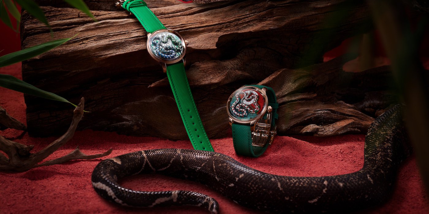 Jaquet Droz unveils two Ophidian Hour Red Gold unique pieces