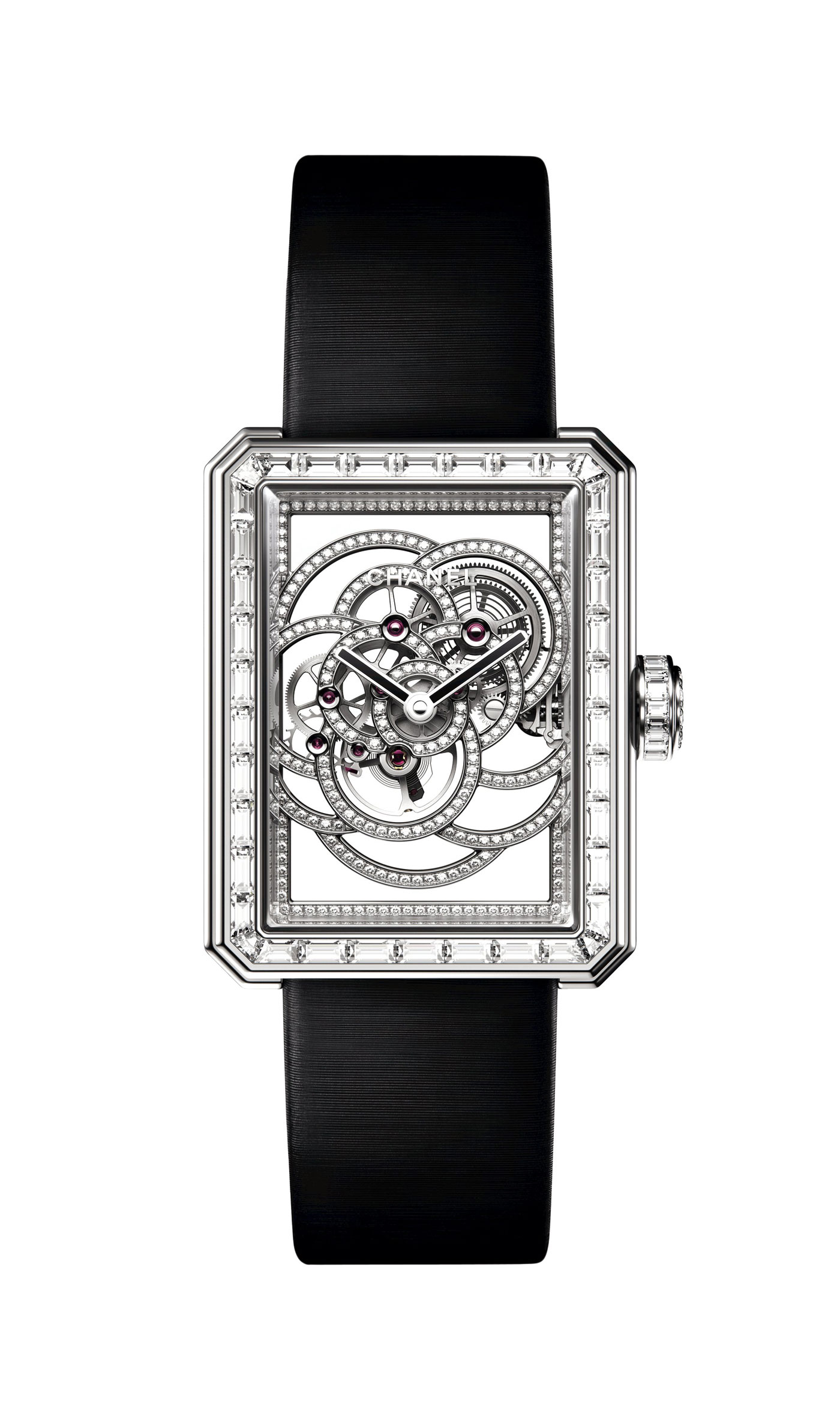 Chanel Première Camélia Skeleton Watch