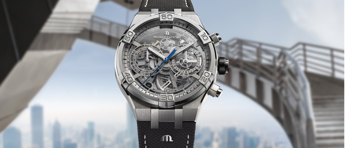 aikon chronograph skeleton