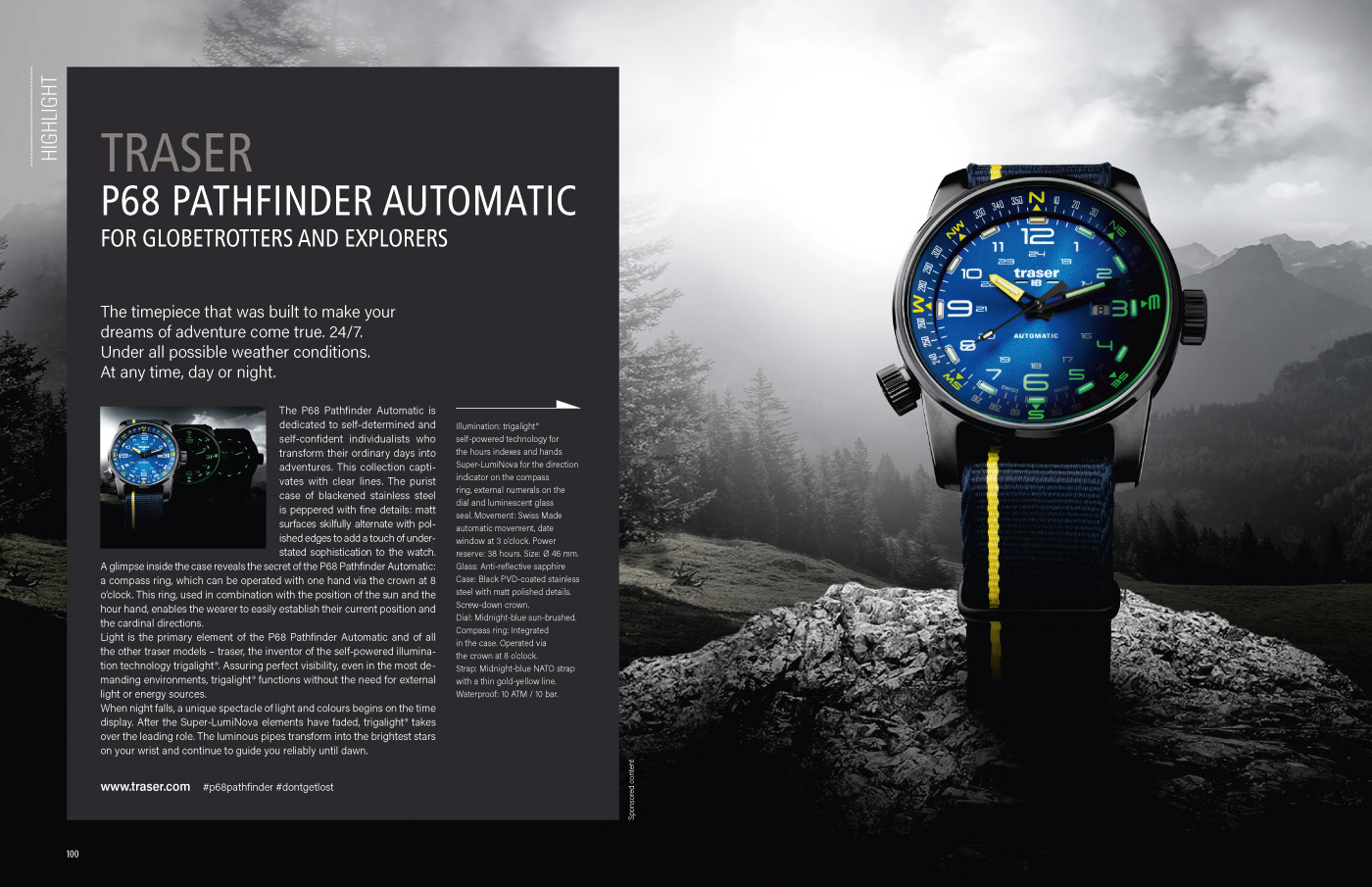 traser p68 pathfinder automatic watch